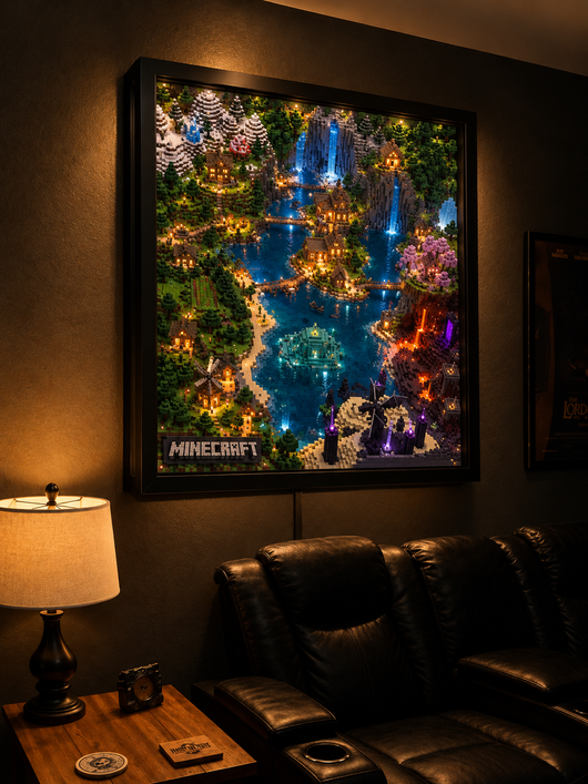 Pixel World 3D LED Wall Art